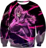 Dragon Ball Super Darkest Villain Zamasu Super Saiyan Rose Black Zip Up Hoodie - DBZ Clothing Hoodie - Sweatshirt