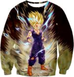 Dragon Ball Super DBZ Hoodie - Super Saiyan 2 Gohan Cell Saga Cool Graphic Action Hoodie - Sweatshirt