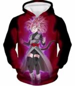 Dragon Ball Super Fan Art Female Zamasu Super Saiyan Rose Black Hoodie - Hoodie