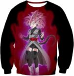 Dragon Ball Super Fan Art Female Zamasu Super Saiyan Rose Black Hoodie - Sweatshirt