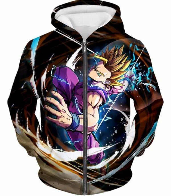 Dragon Ball Super Favourite Fighter Gohan Super Saiyan Hoodie - Dragon Ball Z Hoodie - Zip Up Hoodie