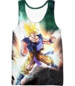 Dragon Ball Super Favourite Hero Goku Super Saiyan 2 Action Hoodie - Dragon Ball Super Hoodie - Tank Top