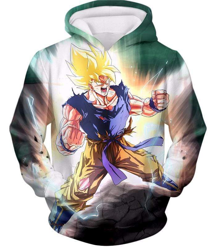 Dragon Ball Super Favourite Hero Goku Super Saiyan 2 Action Hoodie - Dragon Ball Super Hoodie - Hoodie