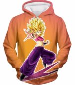 Dragon Ball Super Female Super Saiyan Caulifla Rose Hoodie