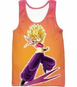 Dragon Ball Super Female Super Saiyan Caulifla Rose Hoodie - Tank Top