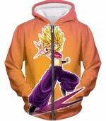 Dragon Ball Super Female Super Saiyan Caulifla Rose Hoodie - Zip Up Hoodie