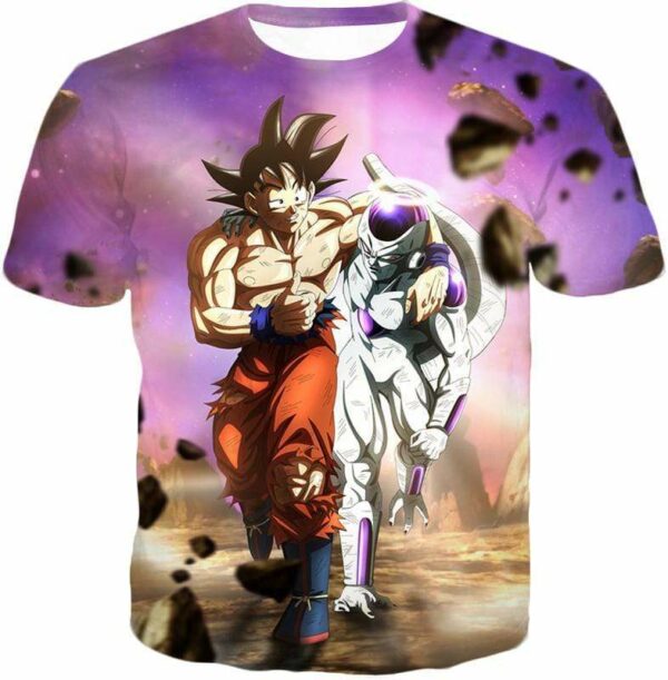 Dragon Ball Super Fighters Goku X Frieza Graphic Hoodie - Dragon Ball Hoodie - T-Shirt