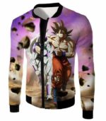 Dragon Ball Super Fighters Goku X Frieza Graphic Zip Up Hoodie - Dragon Ball Hoodie - Jacket