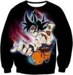Dragon Ball Super Form Goku Ultra Instinct Cool Action Black Zip Up Hoodie - Dragon Ball Super Hoodie - Sweatshirt