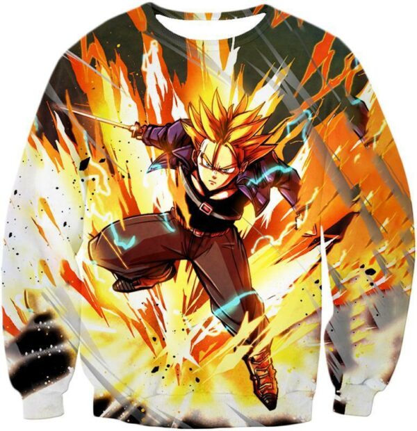 Dragon Ball Super Future Trunks Super Saiyan Zip Up Hoodie - Sweatshirt