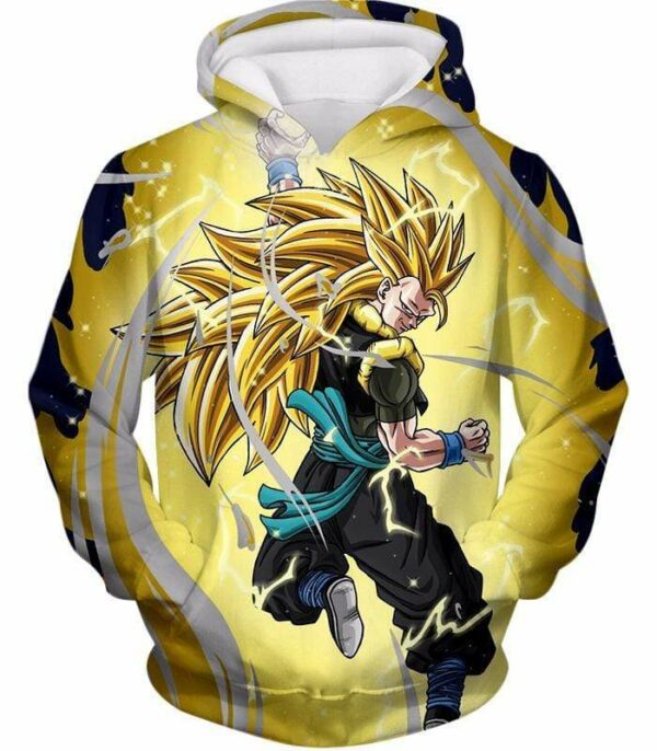 Dragon Ball Super Gogeta Xeno Super Saiyan 3 Form Action Zip Up Hoodie - Hoodie