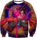 Dragon Ball Super Goku Super Saiyan 4 Action Hoodie - Dragon Ball Z Hoodie - Sweatshirt