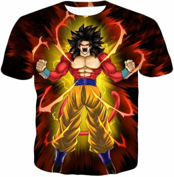 Dragon Ball Super Goku Super Saiyan 4 Power Black Hoodie - T-Shirt