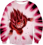 Dragon Ball Super Goku Super Saiyan God Power White Hoodie - Sweatshirt