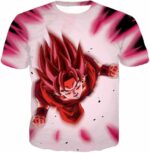 Dragon Ball Super Goku Super Saiyan God Power White Zip Up Hoodie - T-Shirt