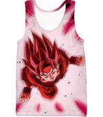 Dragon Ball Super Goku Super Saiyan God Power White Zip Up Hoodie - Tank Top