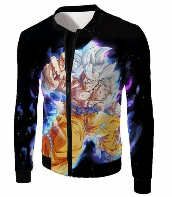 Dragon Ball Super Goku Super Saiyan White Incredible Black  Hoodie - Jacket