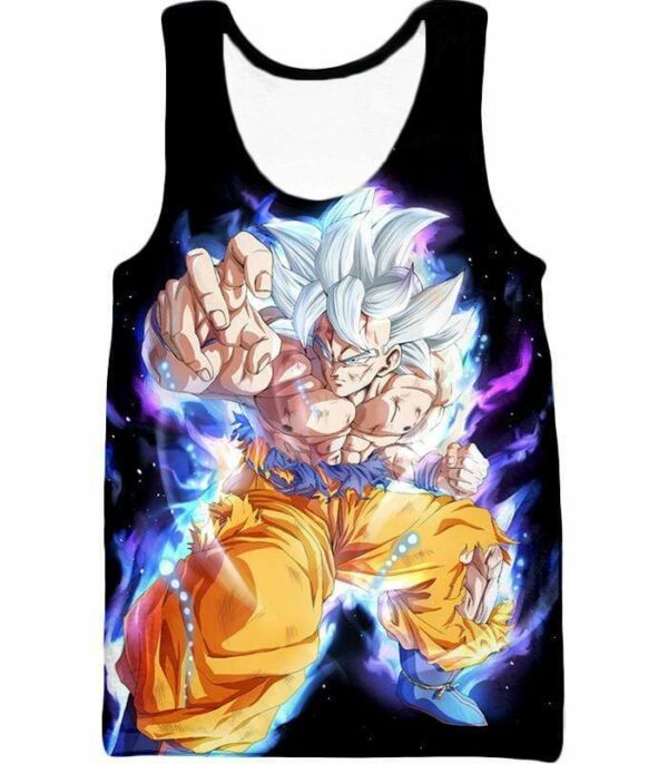 Dragon Ball Super Goku Super Saiyan White Incredible Black  Hoodie - Tank Top