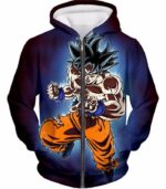 Dragon Ball Super Goku Ultra Instinct Mode Action Hoodie - Dragon Ball Super Hoodie - Zip Up Hoodie