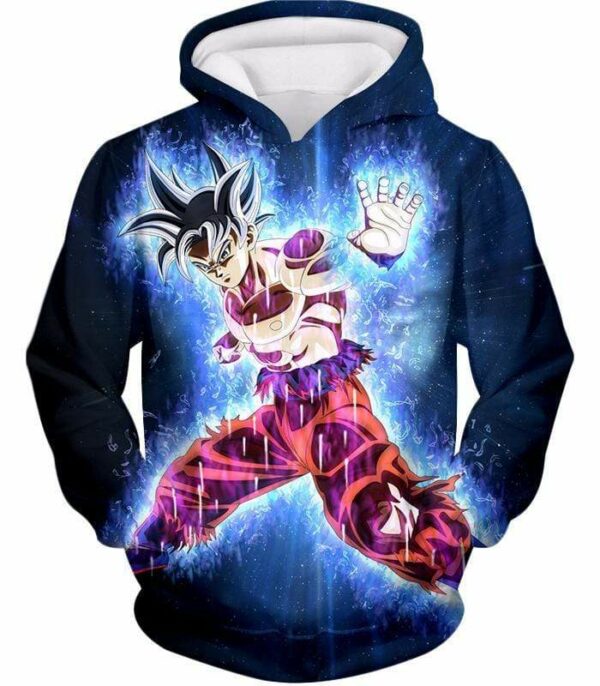 Dragon Ball Super Goku Ultra Instinct Power Cool Black Zip Up Hoodie - Dragon Ball Hoodie - Hoodie