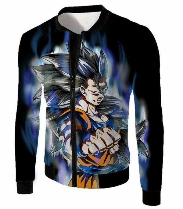 Dragon Ball Super Goku Ultra Instinct Super Saiyan 3 Black Hoodie - Jacket