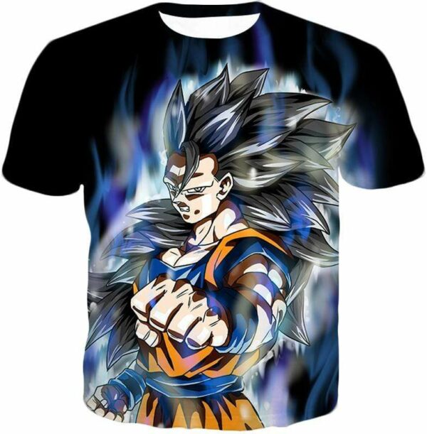 Dragon Ball Super Goku Ultra Instinct Super Saiyan 3 Black Hoodie - T-Shirt