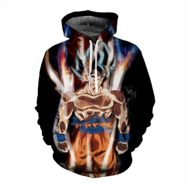 Dragon Ball Super Hoodie - Ultra Instict Sign Goku 3D Graphic Hoodie