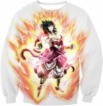 Dragon Ball Super Legendary Saiyan Warrior Broly Ultra Instinct Rising White Hoodie - DBZ Clothing Hoodie - Sweatshirt