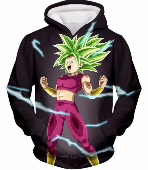 Dragon Ball Super Legendary Super Saiyan Kale Cool Black Hoodie - DBZ Clothing Hoodie