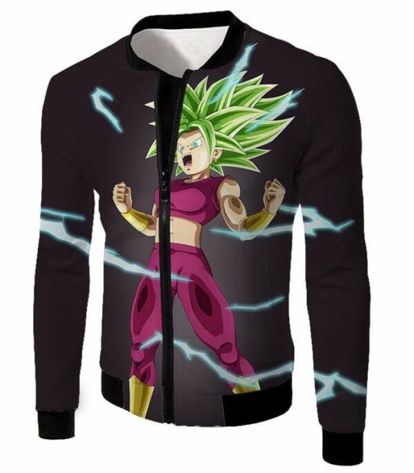 Dragon Ball Super Legendary Super Saiyan Kale Cool Black Zip Up Hoodie - DBZ Clothing Hoodie - Jacket