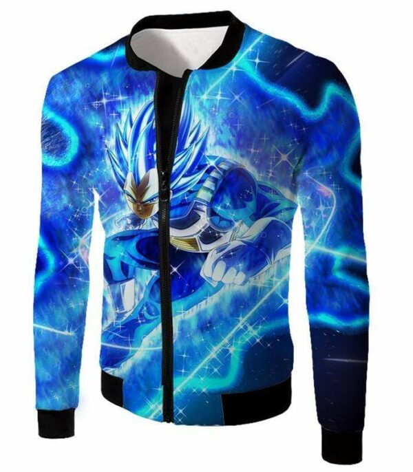 Dragon Ball Super Prince Vegeta Super Saiyan Blue Ultimate Anime Graphic Action Hoodie - DBZ Hoodie - Jacket