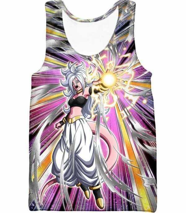 Dragon Ball Super Pure Evil Android 21 Action Hoodie - Dragon Ball Hoodie - Tank Top