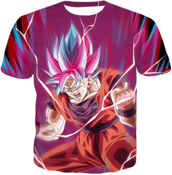 Dragon Ball Super Rising Power Goku Super Saiyan Blue Kaio-ken Hoodie - T-Shirt