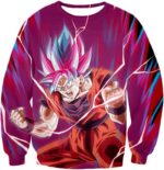 Dragon Ball Super Rising Power Goku Super Saiyan Blue Kaio-ken Zip Up Hoodie - Sweatshirt