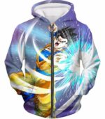 Dragon Ball Super Saiyan Hero Gohan Action Hoodie - DBZ Hoodie - Zip Up Hoodie