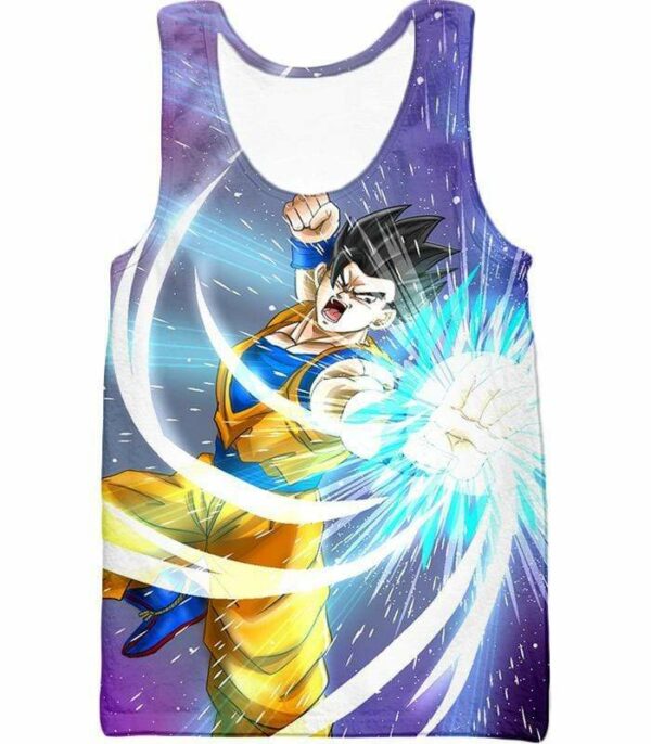 Dragon Ball Super Saiyan Hero Gohan Action Zip Up Hoodie - DBZ Hoodie - Tank Top