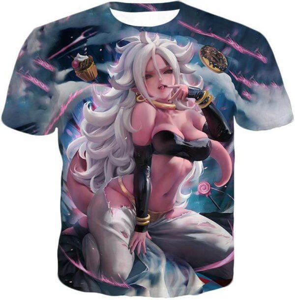 Dragon Ball Super Sexy Evil Android 21 Intelligent Creation Cool Black Hoodie - DBZ Clothing Hoodie - T-Shirt