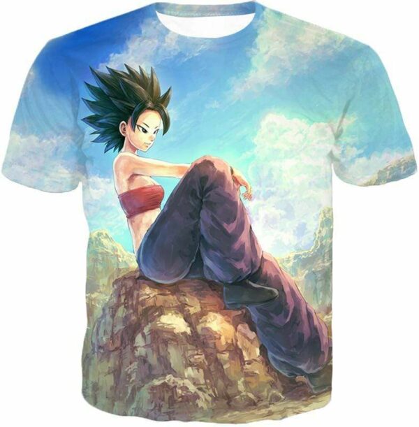 Dragon Ball Super Super Cool Universe 6 Saiyan Caulifla Zip Up Hoodie - T-Shirt