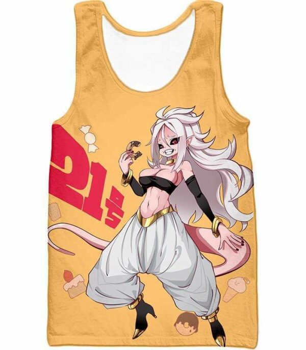 Dragon Ball Super Super Cute Evil Android 21 Anime Hoodie - DBZ Clothing Hoodie - Tank Top