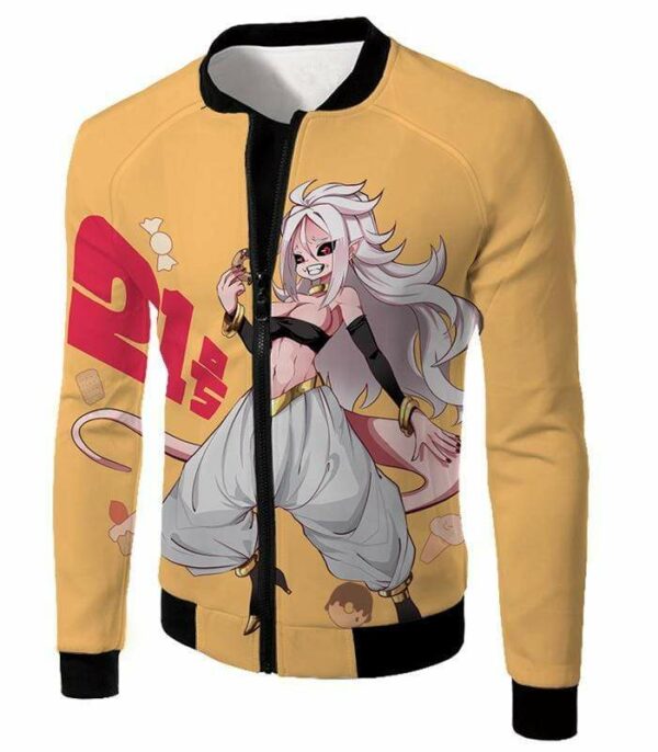 Dragon Ball Super Super Cute Evil Android 21 Anime Hoodie - DBZ Clothing Hoodie - Jacket