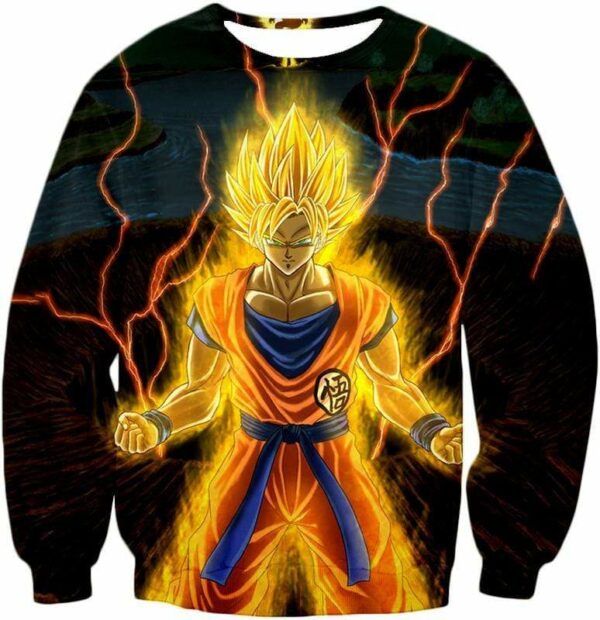 Dragon Ball Super Super Saiyan 2 Goku Graphic Zip Up Hoodie - Sweatshirt