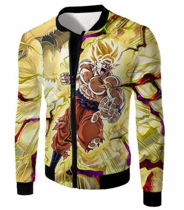 Dragon Ball Super Super Saiyan 2 Goku Power Action Cool Graphic Hoodie - DBZ Clothing Hoodie - Jacket