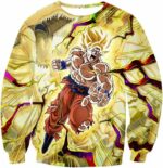 Dragon Ball Super Super Saiyan 2 Goku Power Action Cool Graphic Zip Up Hoodie - DBZ Clothing Hoodie - Sweatshirt