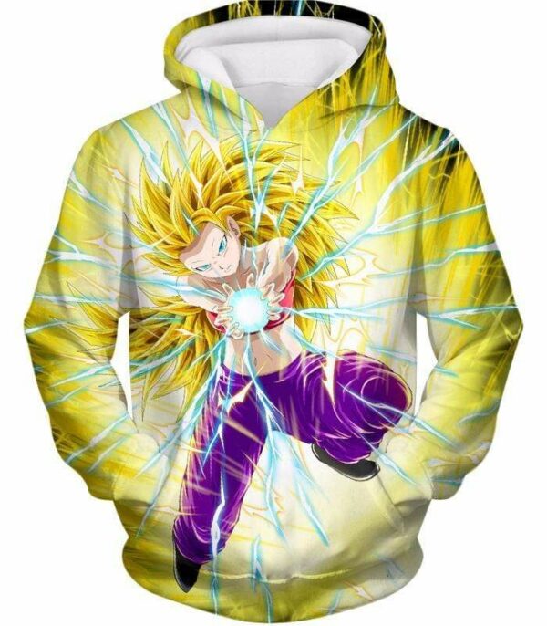 Dragon Ball Super Super Saiyan 3 Caulifla Cool Action Anime Graphic Hoodie - Dragon Ball Super Hoodie