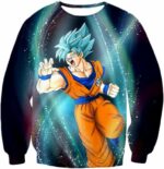 Dragon Ball Super Super Saiyan Blue Goku Action Graphic Hoodie - DBZ Hoodie - Sweatshirt