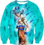 Dragon Ball Super Super Saiyan Blue Goku Cool Blue Zip Up Hoodie - Sweatshirt