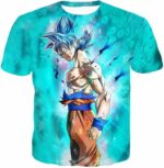 Dragon Ball Super Super Saiyan Blue Goku Cool Blue Zip Up Hoodie - T-Shirt