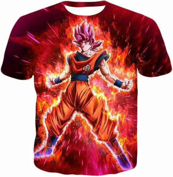 Dragon Ball Super Super Saiyan God Goku Power Rising Cool Hoodie - Dragon Ball Z Hoodie - T-Shirt