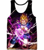 Dragon Ball Super Super Saiyan Warrior Prince Vegeta Zip Up Hoodie - DBZ Clothing Hoodie - Tank Top