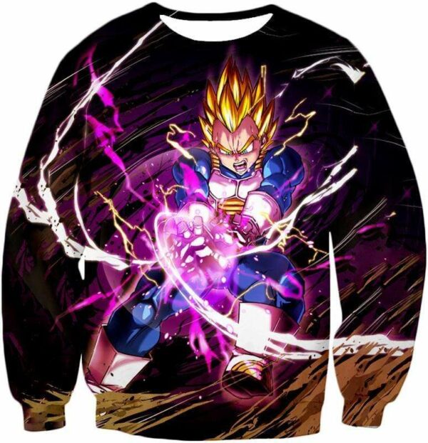 Dragon Ball Super Super Saiyan Warrior Prince Vegeta Zip Up Hoodie - DBZ Clothing Hoodie - Sweatshirt